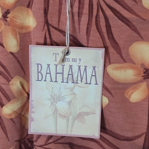 Tommy Bahama Orange Floral Ferntasia Guava Tank Top NWT - Picture 3 of 5